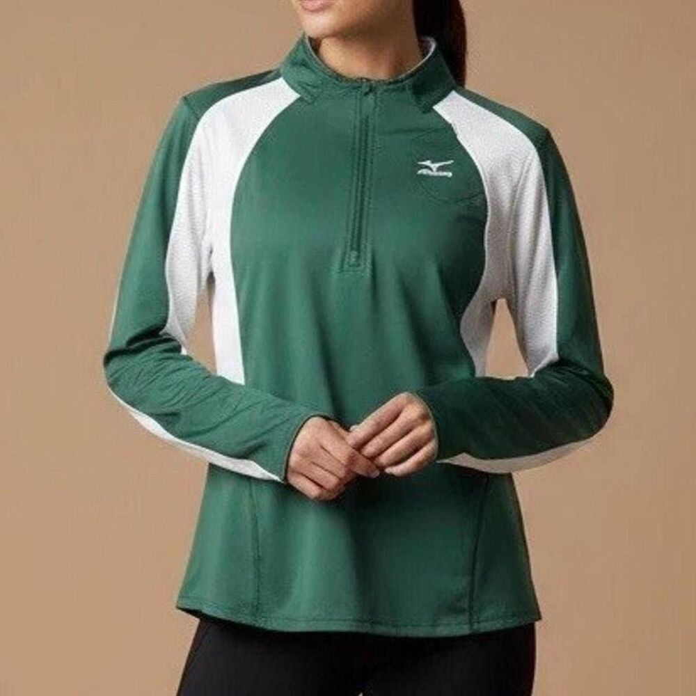 Mizuno Women's Green and White Vest